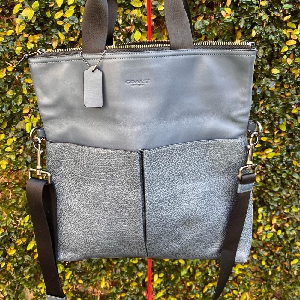 Coach Soft Navy Leather Men's Bag